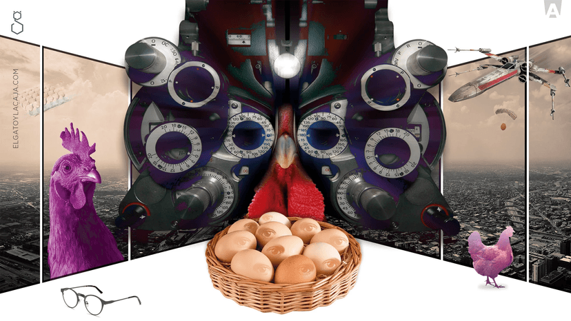 El ataque de los pollos miopes